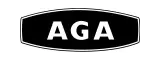 AGA logo representing high-quality kitchen appliances, relevant to appliance repair services offered by Appliance Expert.