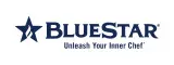 BlueStar logo featuring a star, representing high-quality kitchen appliances, relevant to appliance repair services offered by Appliance Expert.