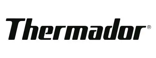 Thermador logo, representing a premium appliance brand known for high-quality laundry and kitchen appliances, relevant to Appliance Expert's repair services.