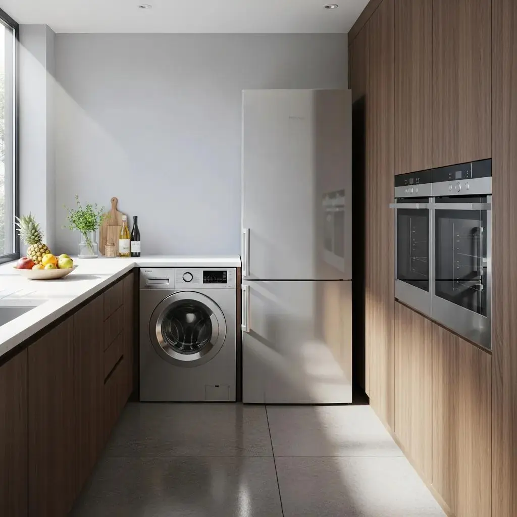 Modern kitchen showcasing essential household appliances for troubleshooting and appliance repair in Toronto.