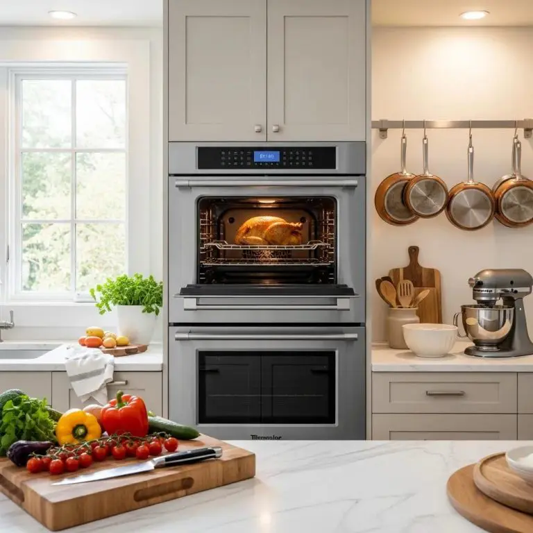 Modern Thermador oven in a stylish kitchen, highlighting quality and performance