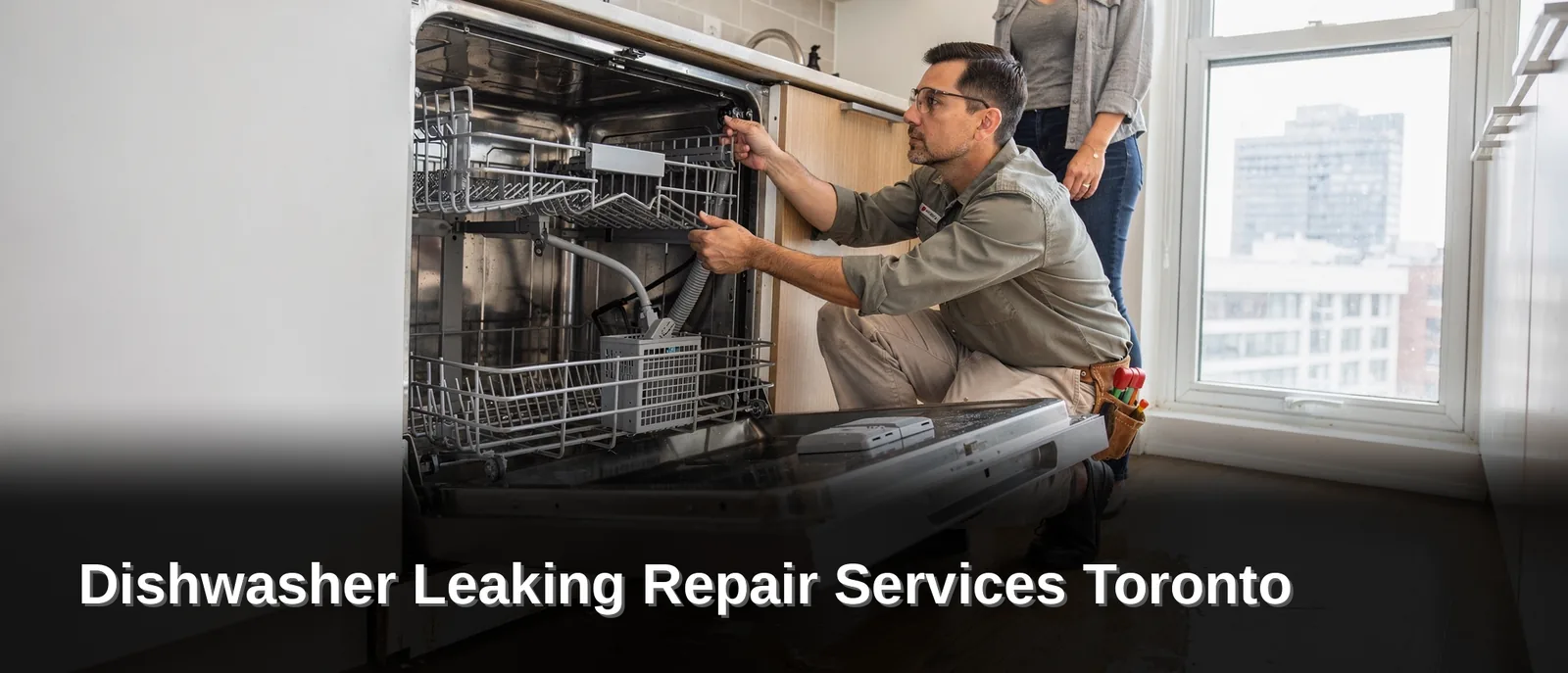 Worn door seals, cracked hoses, and misaligned racks cause most dishwasher leaks in Toronto homes