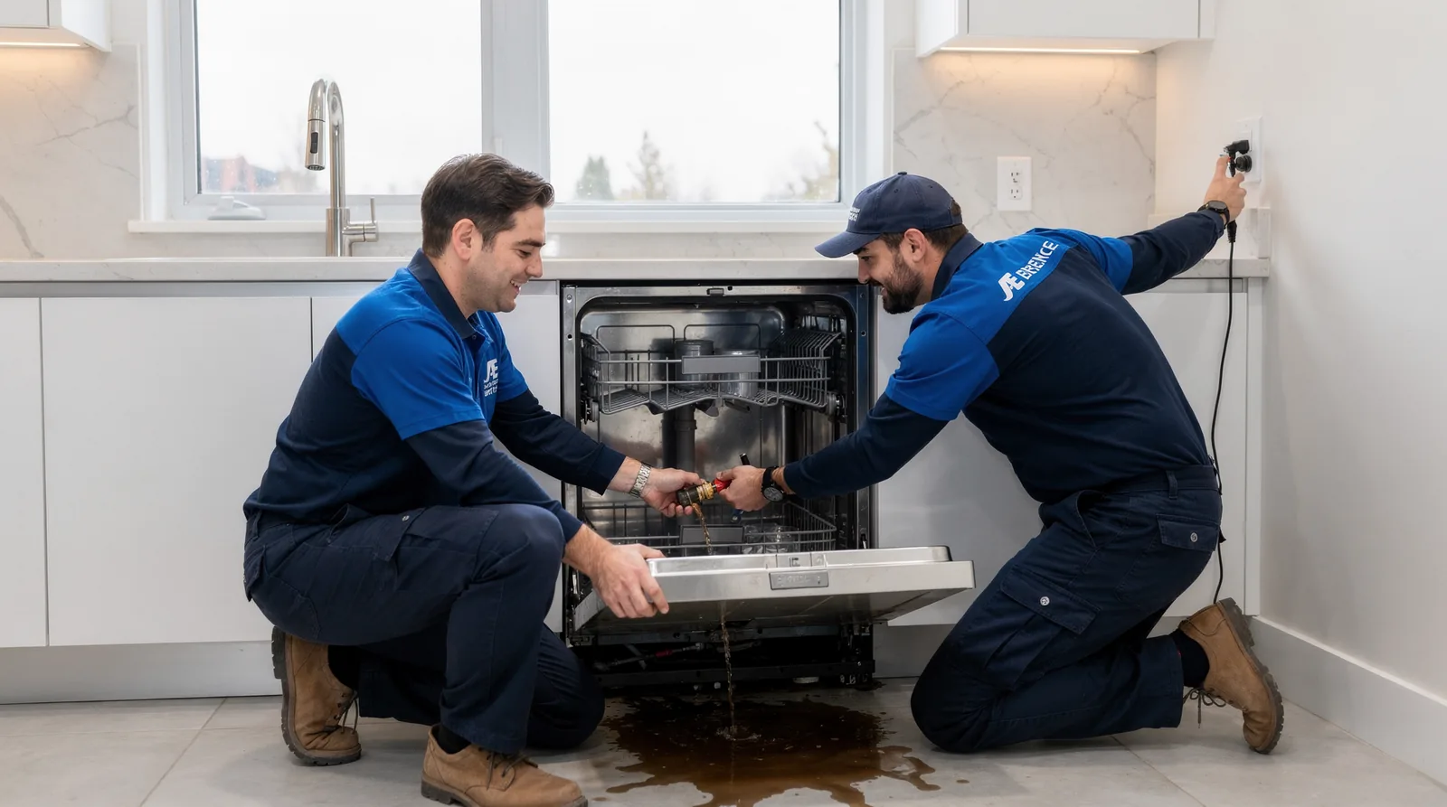 Shutting off the water supply and power to the unit comes first for any Toronto